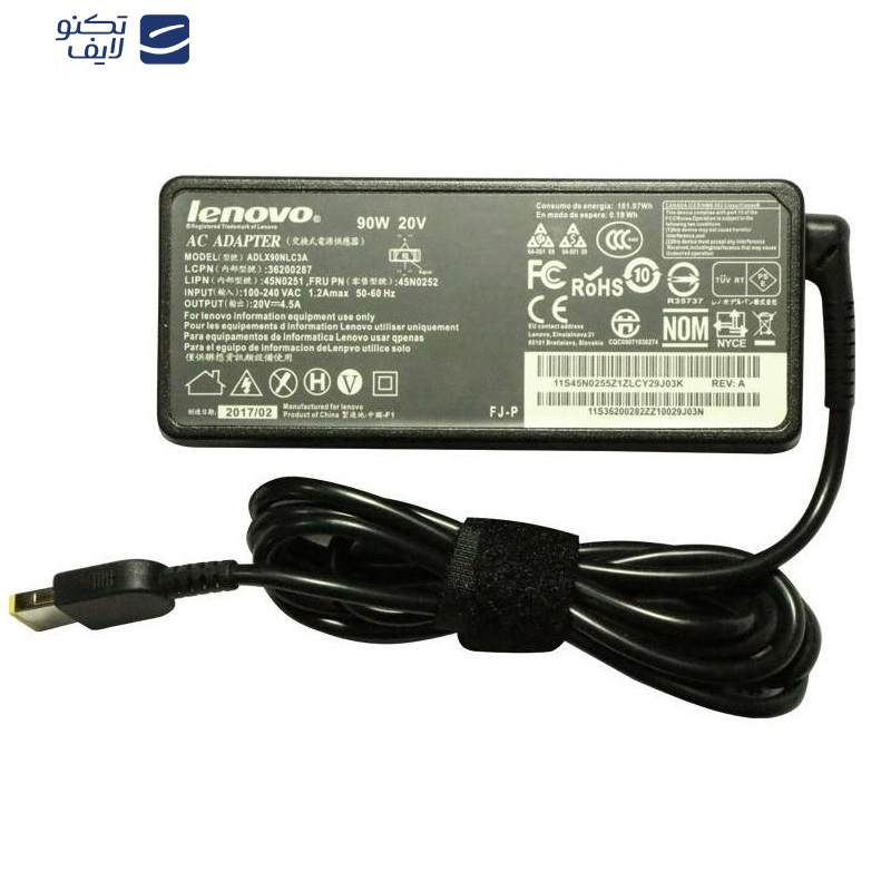 شارژر لپ تاپ 20 ولت 4.5 آمپر لنوو مدل ADLX90NLC3A