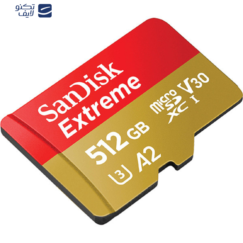کارت حافظه microSDXC سن دیسک مدل Extreme کلاس A2 استاندارد UHS-I U3 سرعت 190MBps ظرفیت 512 گیگابایت کارت حافظه microSDXC سن دیسک مدل Extreme کلاس A2 استاندارد UHS-I U3 سرعت 190MBps ظرفیت 512 گیگابایت