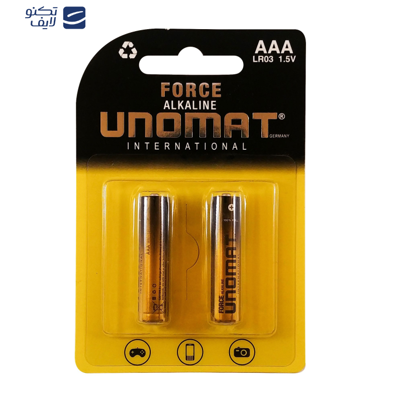 باتری نیم قلمی یونومات مدل Force-2 بسته ۲ عددی باتری نیم قلمی یونومات مدل Force-2 بسته ۲ عددی