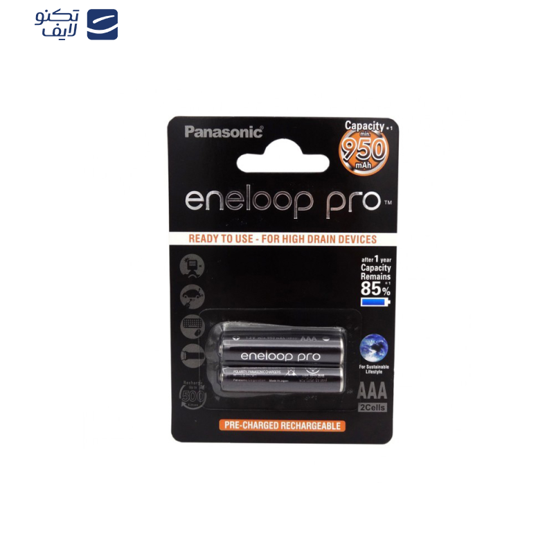 باتری نیم قلمی پاناسونیک مدل P-02 بسته دو عددی 