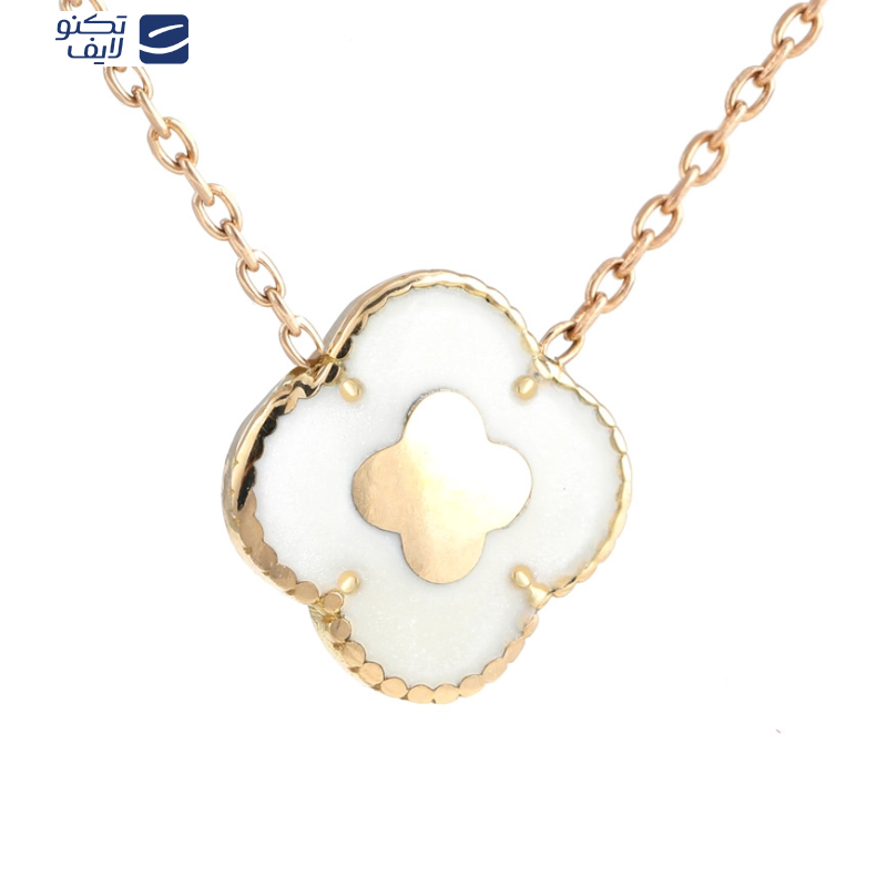 گردنبند طلا 18 عیار زنانه بان گالری مدل ونکلیف گوارسه گلدار گردنبند طلا 18 عیار زنانه بان گالری مدل ونکلیف گوارسه گلدار