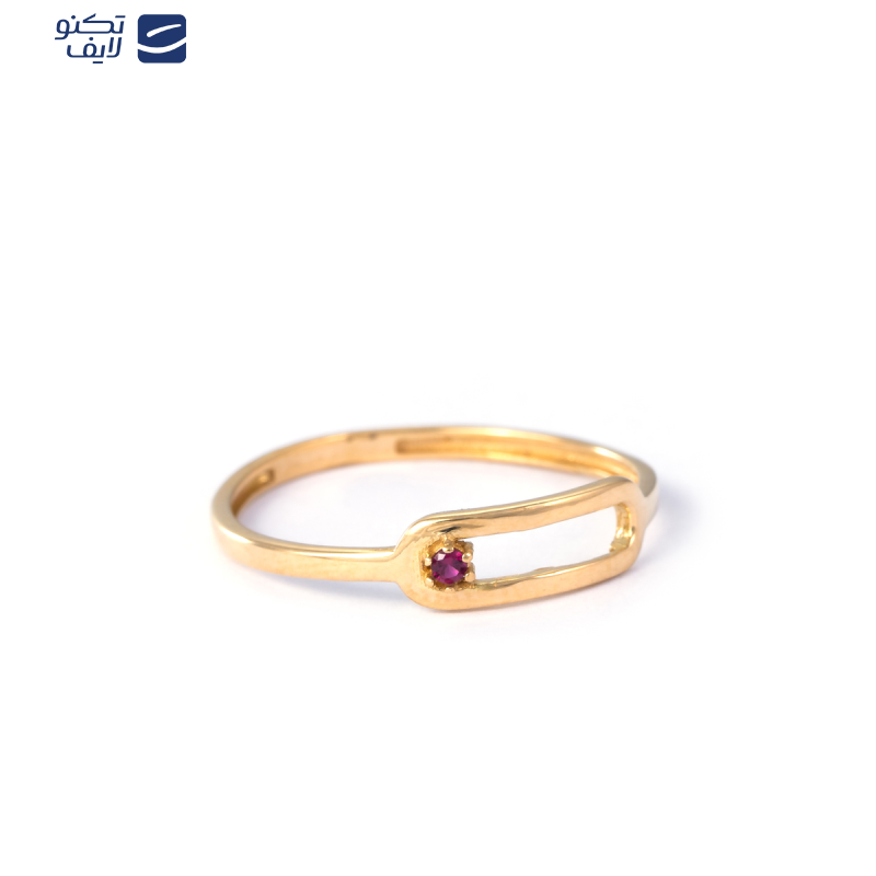 انگشتر طلا 18 عیار زنانه بان گالری مدل روهان تک سنگ انگشتر طلا 18 عیار زنانه بان گالری مدل روهان تک سنگ