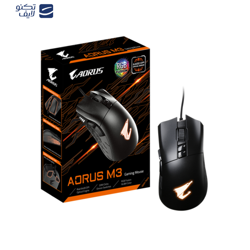 ماوس گیگابایت مدل AORUS M3 ماوس گیگابایت مدل AORUS M3
