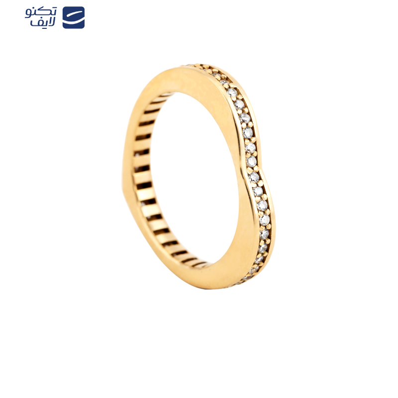 انگشتر طلا 18 عیار زنانه بان گالری مدل پیپا سنگی انگشتر طلا 18 عیار زنانه بان گالری مدل پیپا سنگی