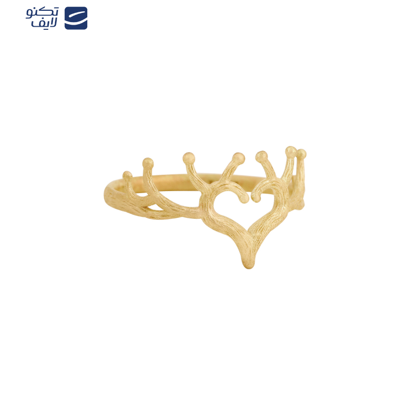 انگشتر طلا 18 عیار زنانه بان گالری مدل قلب جنگل