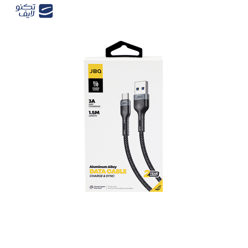 کابل تبدیل USB به USB-C جی بی کیو مدل CA-732 C طول 1.5 متر کابل تبدیل USB به USB-C جی بی کیو مدل CA-732 C طول 1.5 متر