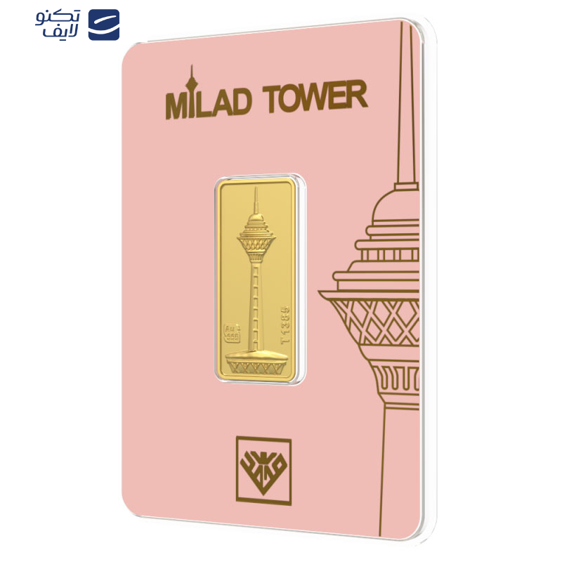 شمش طلا 24 عیار طلای محمد مدل برج میلاد کد SM2000 شمش طلا 24 عیار طلای محمد مدل برج میلاد کد SM2000