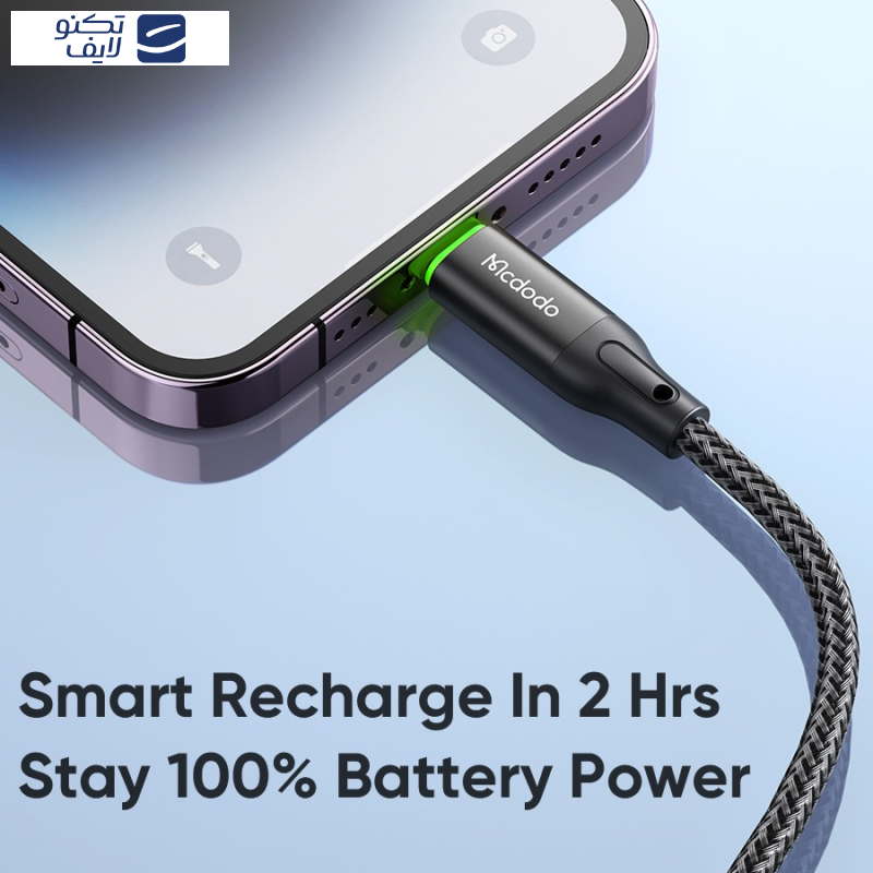 کابل تبدیل USB-C به لایتنینگ مک دودو مدل CA-3050 طول 1.2 متر کابل تبدیل USB-C به لایتنینگ مک دودو مدل CA-3050 طول 1.2 متر