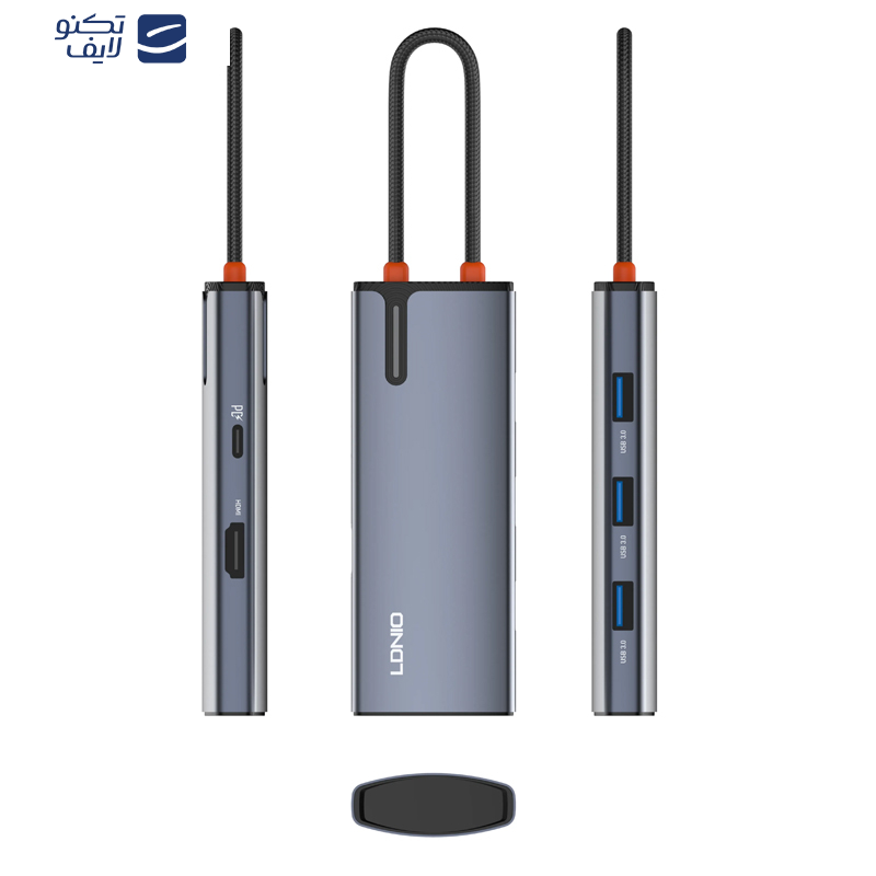 هاب 5 پورت USB-C الدینیو مدل DS-15H