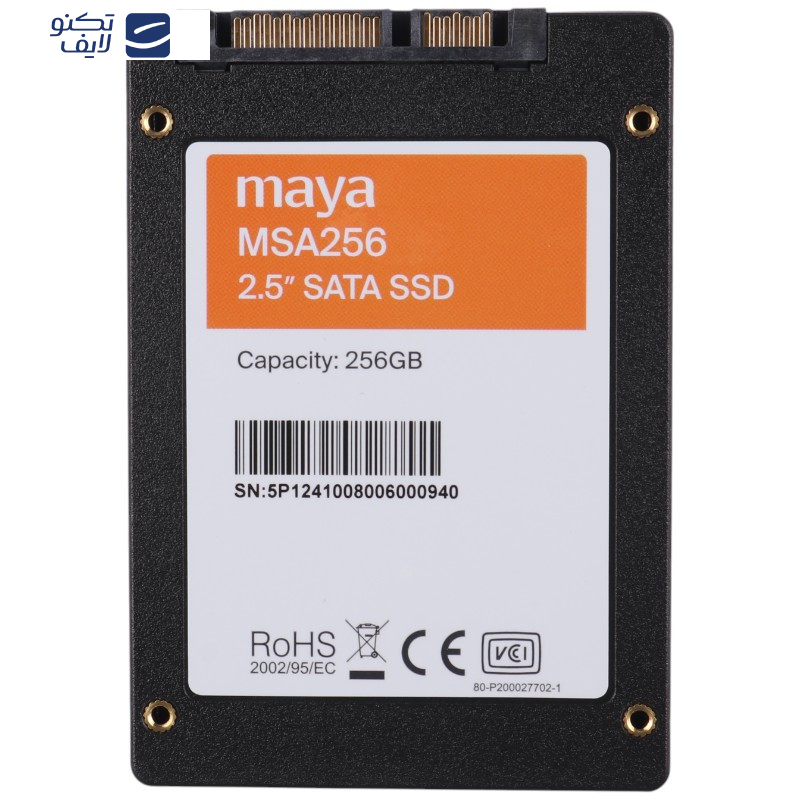 اس اس دی اینترنال مایا مدل MSA256 ظرفیت 256 گیگابایت اس اس دی اینترنال مایا مدل MSA256 ظرفیت 256 گیگابایت