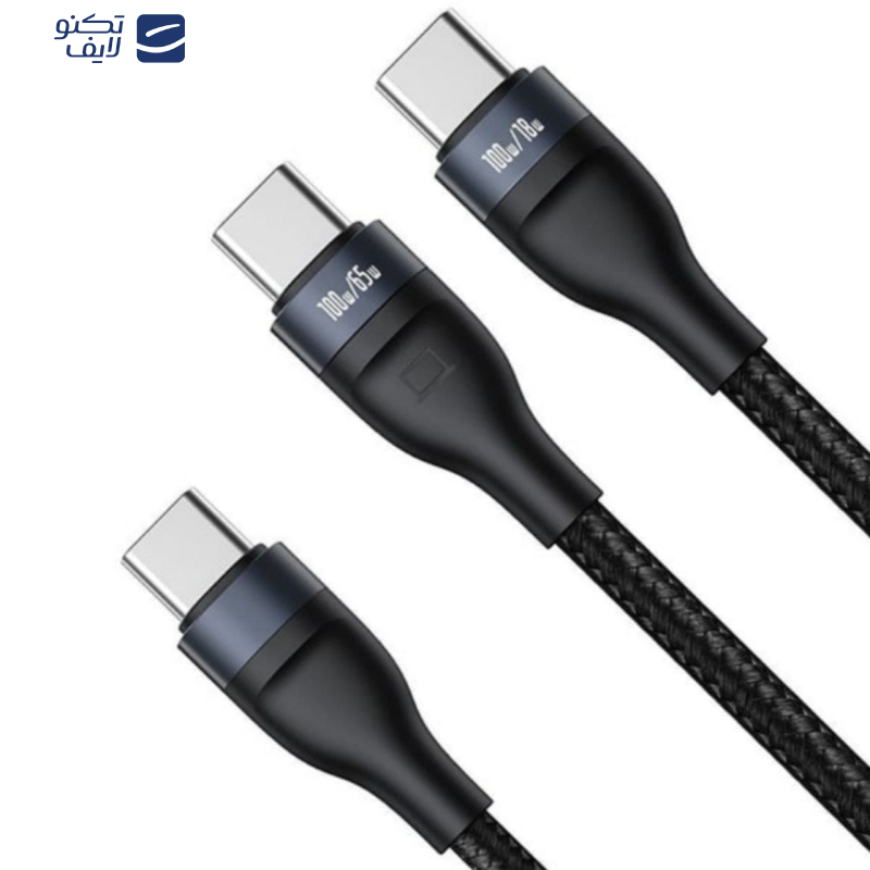 کابل تبدیل USB-C به USB-C باسئوس مدل Fast Charging-100W طول 1.5 متر کابل تبدیل USB-C به USB-C باسئوس مدل Fast Charging-100W طول 1.5 متر