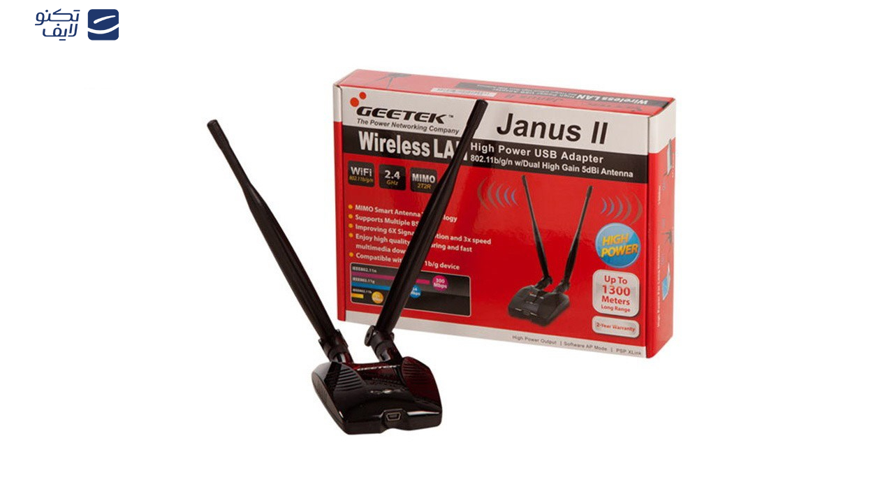 کارت شبکه USB بی سیم جی تک Janus II