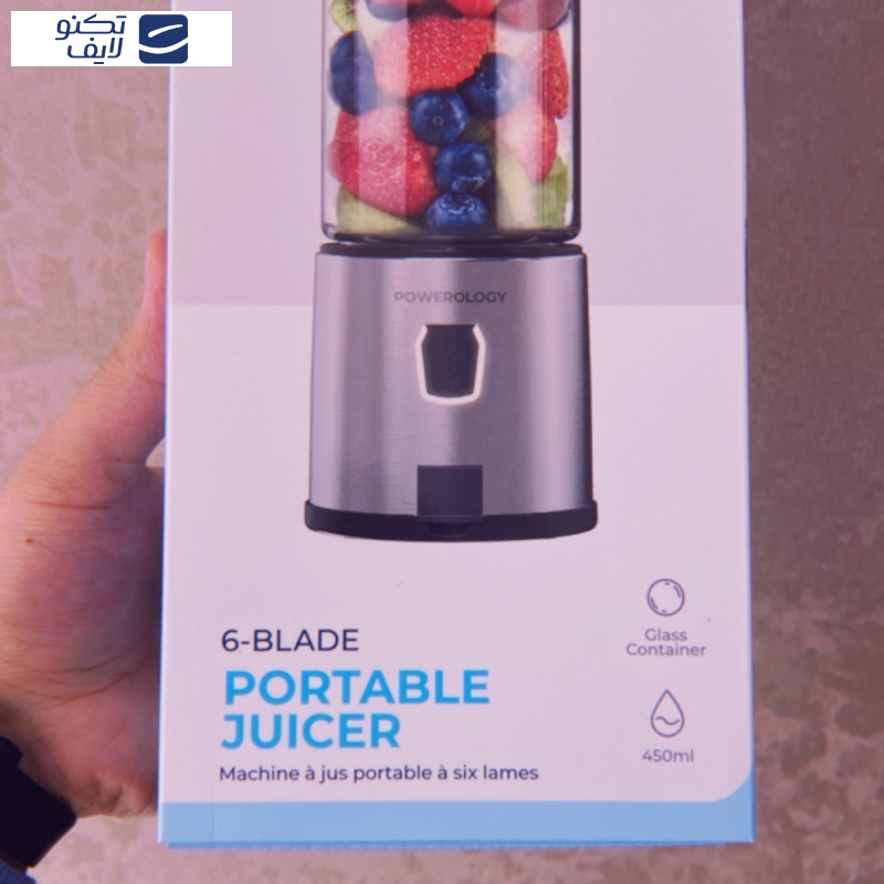 شیکر پاورولوجی مدل شارژی 126W Portable گنجایش 0.45 لیتر شیکر پاورولوجی مدل شارژی 126W Portable گنجایش 0.45 لیتر