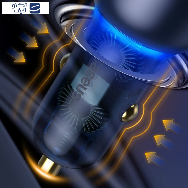 شارژر فندکی باسئوس مدل TZCCKX_0G به همراه کابل تبدیل USB-C شارژر فندکی باسئوس مدل TZCCKX_0G به همراه کابل تبدیل USB-C