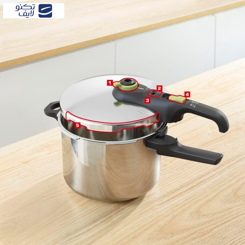 زودپز تفال مدل secure trendy 6L گنجایش 6 لیتر زودپز تفال مدل secure trendy 6L گنجایش 6 لیتر