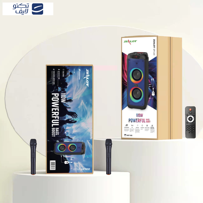 اسپیکر بلوتوثی قابل حمل زیلوت مدل SP110 اسپیکر بلوتوثی قابل حمل زیلوت مدل SP110