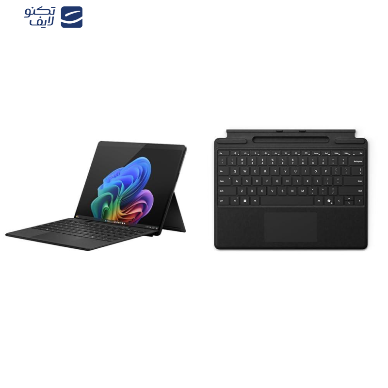 کیبورد تبلت مایکروسافت مدل Surface Pro Copilot Keyboard with Pen Storage مناسب برای تبلت مایکروسافت سرفیس Pro 8/Pro 9/Pro 10/Pro 11 