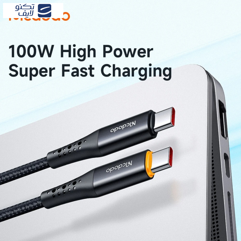 کابل USB-C مک دودو مدل CA-346 طول 1.8 متر کابل USB-C مک دودو مدل CA-346 طول 1.8 متر