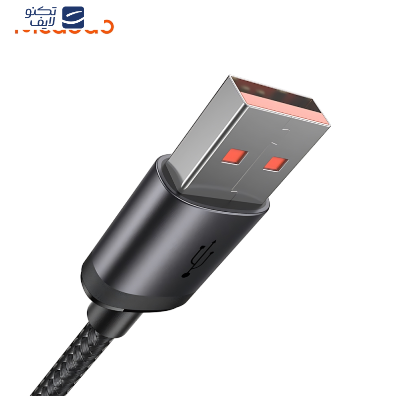 کابل تبدیل USB به USB-C مک دودو مدل MCCA396 LED Version طول 1 متر کابل تبدیل USB به USB-C مک دودو مدل MCCA396 LED Version طول 1 متر