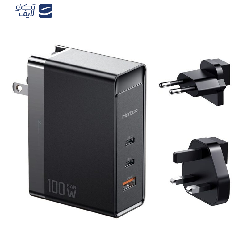 شارژر دیواری 100 وات مک دودو مدل CH-810 GaN Version 100W شارژر دیواری 100 وات مک دودو مدل CH-810 GaN Version 100W