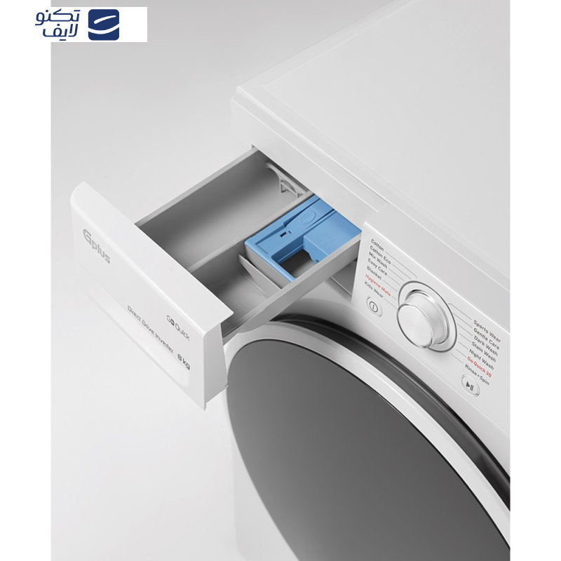 ماشین لباسشویی اتوماتیک جی پلاس مدل GWM-P87W ظرفیت 8 کیلوگرم ماشین لباسشویی اتوماتیک جی پلاس مدل GWM-P87W ظرفیت 8 کیلوگرم