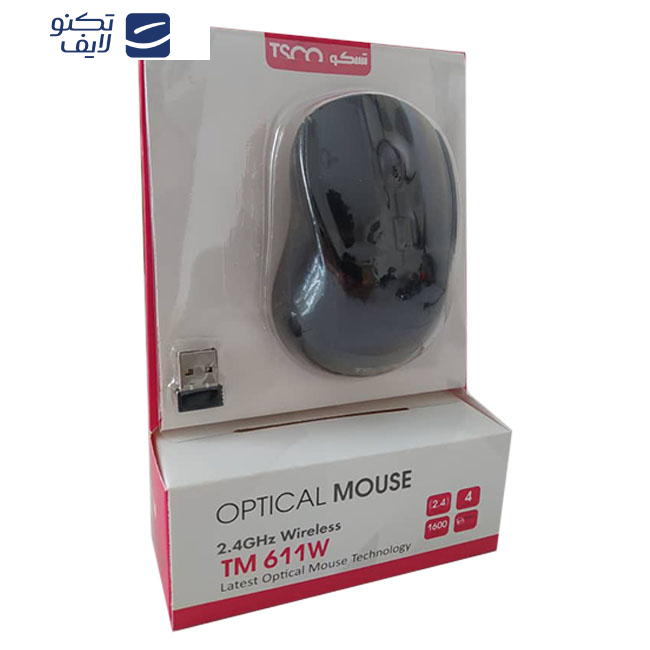 ماوس بی سیم تسکو مدل TM 611W ماوس بی سیم تسکو مدل TM 611W