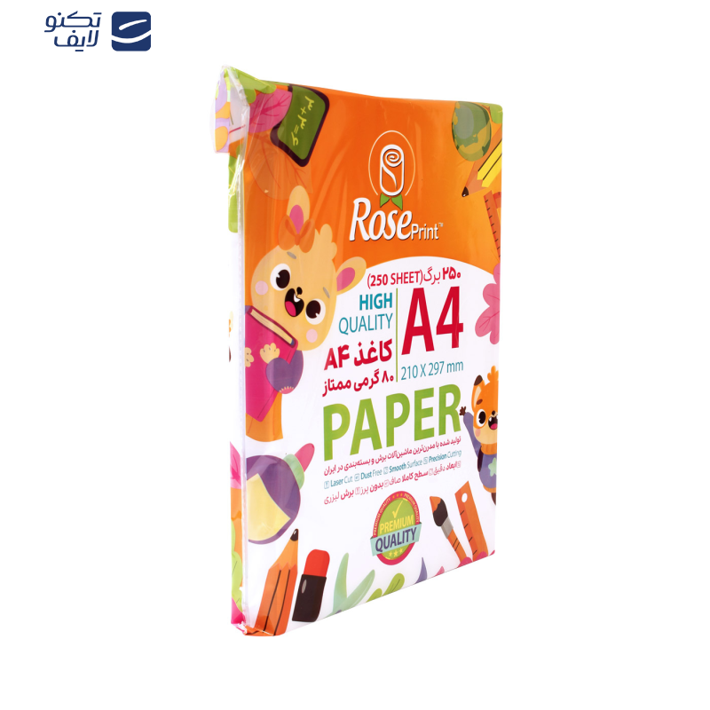 کاغذ A4 مدل رزپرینت کد POTG27 بسته 250 عددی کاغذ A4 مدل رزپرینت کد POTG27 بسته 250 عددی