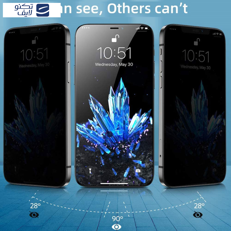 محافظ صفحه نمایش حریم شخصی مدل PRV مناسب برای گوشی موبایل اپل iPhone 12 Pro Max محافظ صفحه نمایش حریم شخصی مدل PRV مناسب برای گوشی موبایل اپل iPhone 12 Pro Max