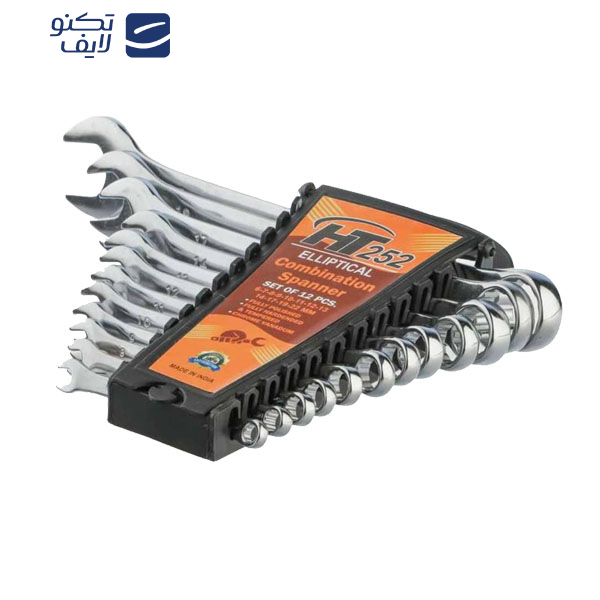 آچار یکسر تخت و یکسر رینگی  مدل HT 252 مجموعه 12عددی آچار یکسر تخت و یکسر رینگی  مدل HT 252 مجموعه 12عددی