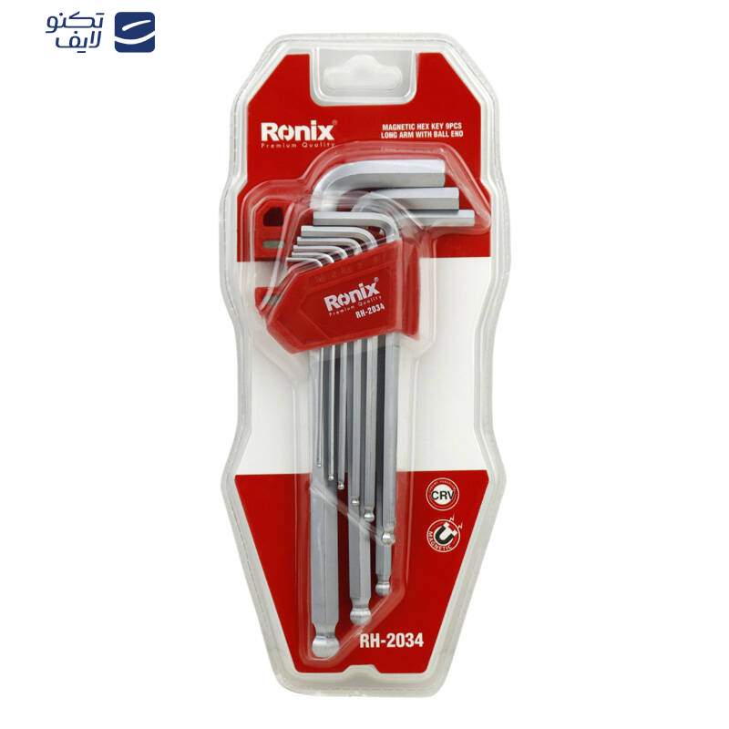 آچار آلن ستاره ای رونیکس مدل RH-2034 مجموعه 9 عددی آچار آلن ستاره ای رونیکس مدل RH-2034 مجموعه 9 عددی