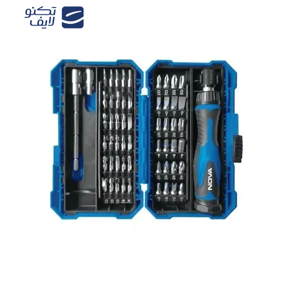 مجموعه 57 عددی پیچ گوشتی نووا مدل 1364