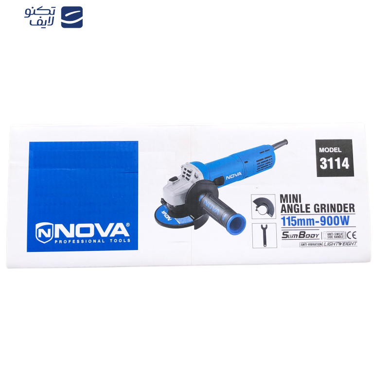 مینی فرز 115 میلیمتری 900 وات نووا مدل 3114 مینی فرز 115 میلیمتری 900 وات نووا مدل 3114