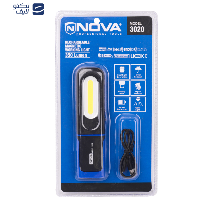 چراغ قوه دستی نووا مدل 3020 چراغ قوه دستی نووا مدل 3020