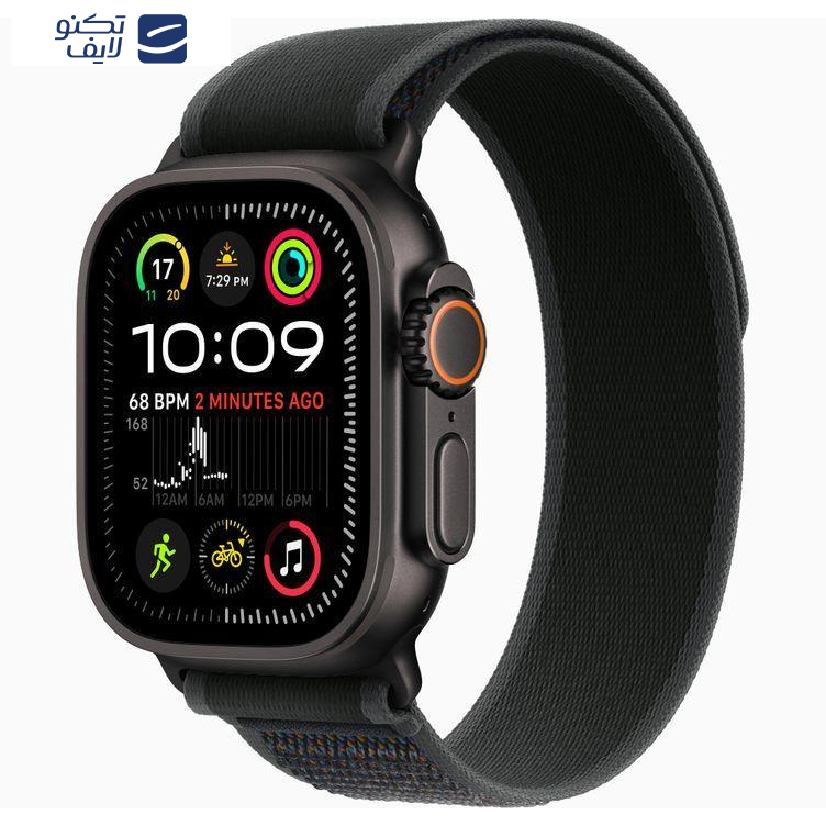 ساعت هوشمند اپل مدل Ultra 2 Black Titanium Case Alpine Loop 49mm  ساعت هوشمند اپل مدل Ultra 2 Black Titanium Case Alpine Loop 49mm
