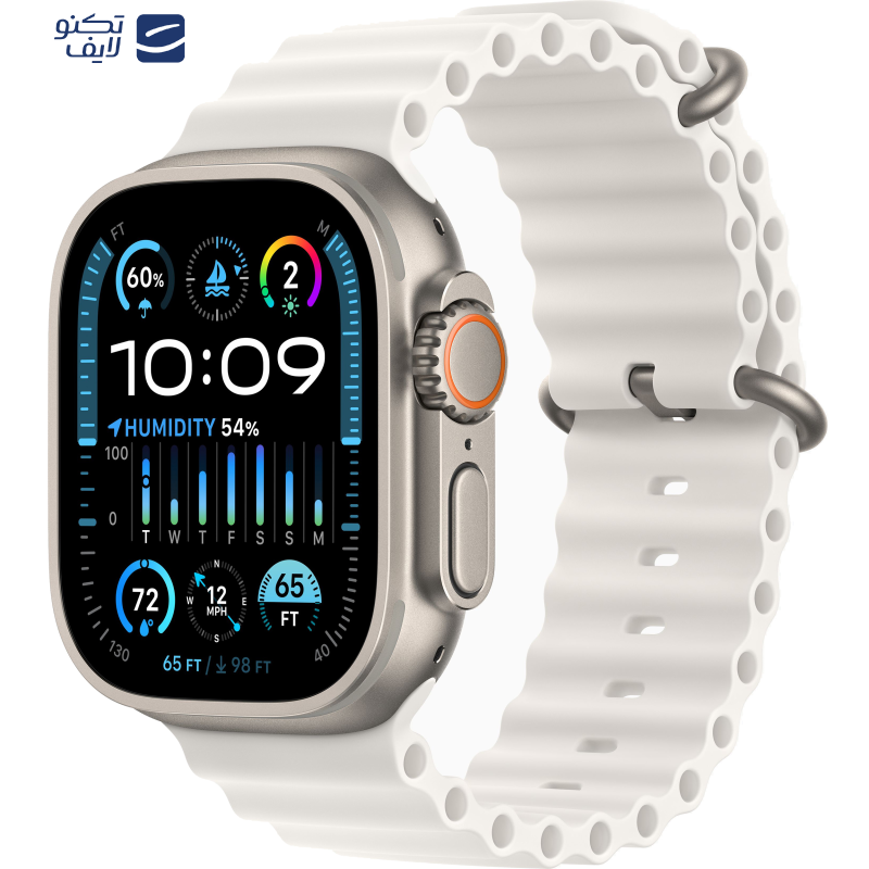 ساعت هوشمند اپل مدل Ultra 2 2024 Titanium Case Ocean Band 49mm