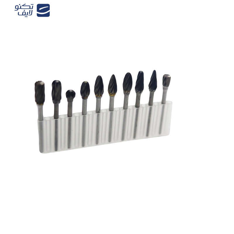 فرز چوب ساب الماسه مدل شیار باز کد YP-3MM-010 مجموعه 10 عددی  فرز چوب ساب الماسه مدل شیار باز کد YP-3MM-010 مجموعه 10 عددی
