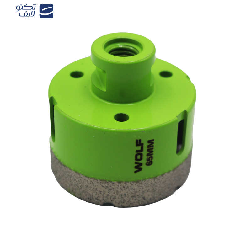 گردبر فرزی سنگ و سرامیک ولف مدل YP-065 به همراه رابط تبدیل به دریل سایز 65 میلی متر  گردبر فرزی سنگ و سرامیک ولف مدل YP-065 به همراه رابط تبدیل به دریل سایز 65 میلی متر