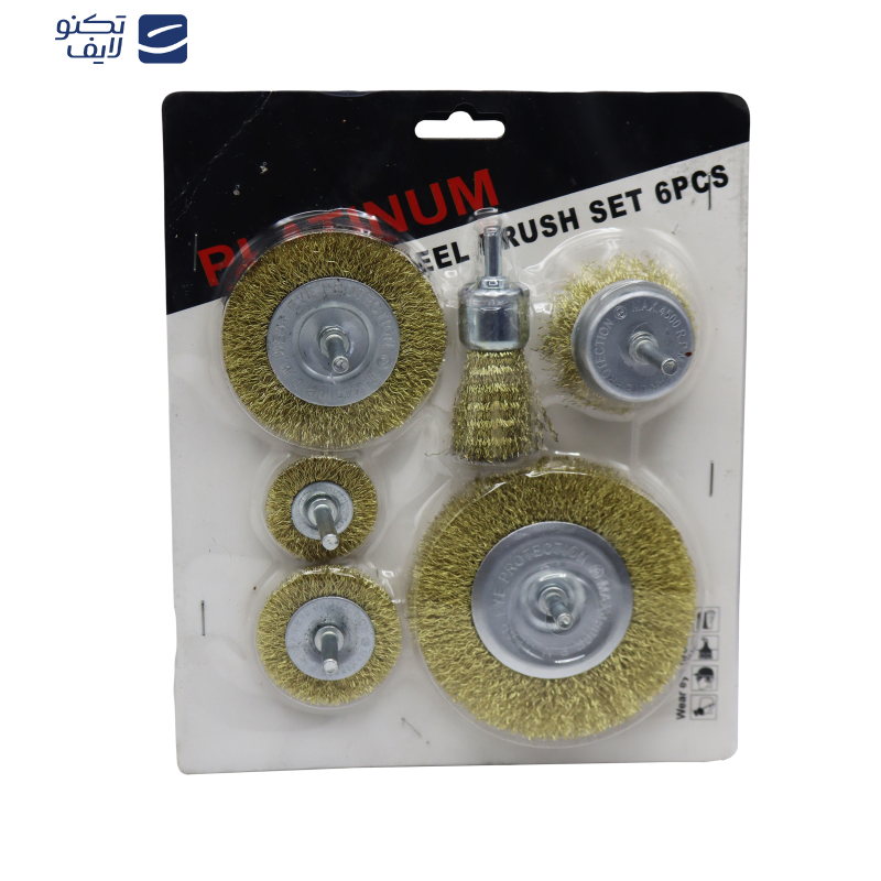 فرچه سیمی پلاتینیوم مدل YP-06 مجموعه 6 عددی فرچه سیمی پلاتینیوم مدل YP-06 مجموعه 6 عددی