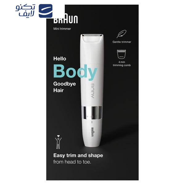 ماشین اصلاح موی بدن بانوان براون مدل BS1000 ماشین اصلاح موی بدن بانوان براون مدل BS1000