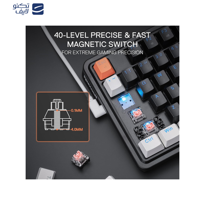 کیبورد گیمینگ ردراگون مدل Landshaker K714WBO RGB کیبورد گیمینگ ردراگون مدل Landshaker K714WBO RGB