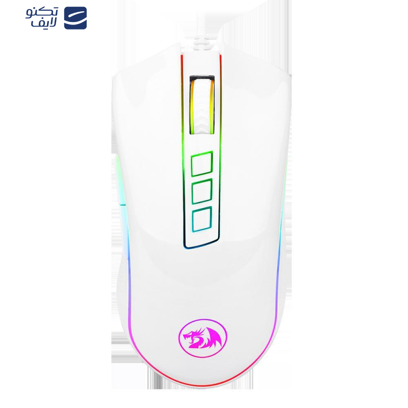 ماوس ردراگون مدل Redragon COBRA Red White M711C ماوس ردراگون مدل Redragon COBRA Red White M711C