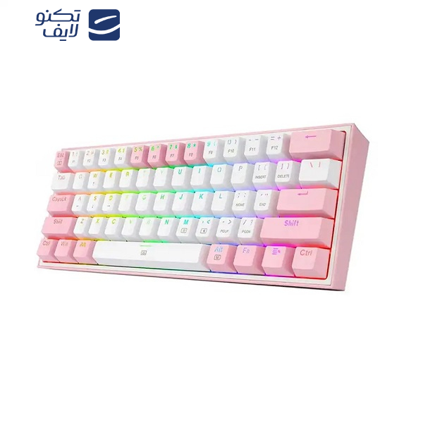 کیبورد مخصوص بازی ردراگون مدل FIZZ K617-WHITE/PINK کیبورد مخصوص بازی ردراگون مدل FIZZ K617-WHITE/PINK