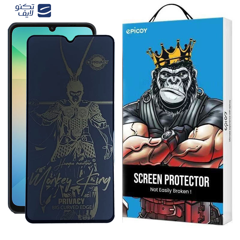 محافظ صفحه نمایش حریم شخصی اپیکوی مدل wukong privacy مناسب برای گوشی موبایل سامسونگ Galaxy A06/A06s/A05/A05s محافظ صفحه نمایش حریم شخصی اپیکوی مدل wukong privacy مناسب برای گوشی موبایل سامسونگ Galaxy A06/A06s/A05/A05s