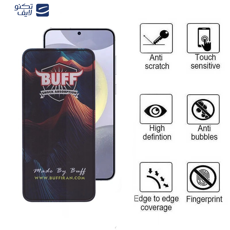 محافظ صفحه نمایش بوف مدل 5D Mountain-Guarantee مناسب برای گوشی موبایل سامسونگ Galaxy S25 Edge/S25 Plus