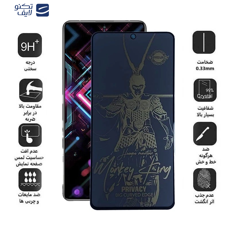 محافظ صفحه نمایش مات اپیکوی مدل wukong privacy مناسب برای گوشی موبایل شیائومی Redmi K40 Pro Plus / K40 Pro / K40s / K40 / K40 Gaming محافظ صفحه نمایش مات اپیکوی مدل wukong privacy مناسب برای گوشی موبایل شیائومی Redmi K40 Pro Plus / K40 Pro / K40s / K40 / K40 Gaming