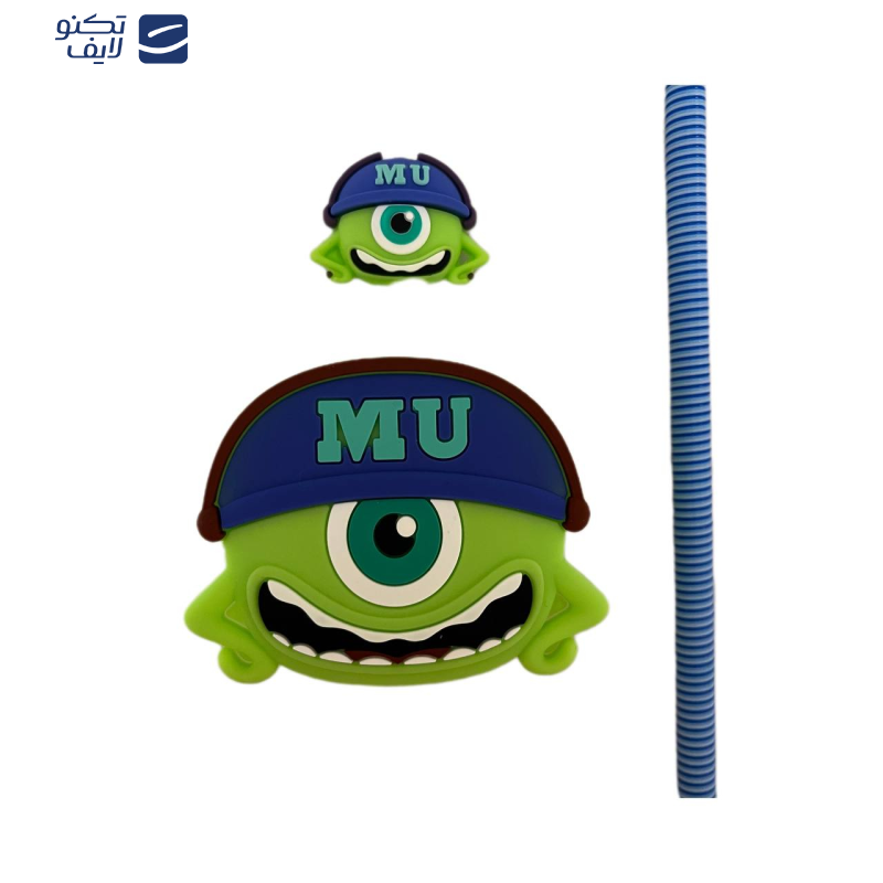 محافظ کابل طرح مایک مدل Silicon  به همراه محافظ شارژ دیواری  مجموعه 4 عددی محافظ کابل طرح مایک مدل Silicon  به همراه محافظ شارژ دیواری  مجموعه 4 عددی