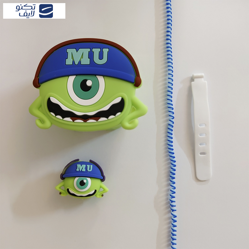 محافظ کابل طرح فانتزی مدل مایک کد 205 به همراه محافظ شارژر دیواری مجموعه 4 عددی