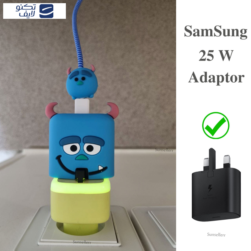 محافظ کابل و شارژر دیواری سانیلند طرح سالیوان مجموعه 4 عددی محافظ کابل و شارژر دیواری سانیلند طرح سالیوان مجموعه 4 عددی