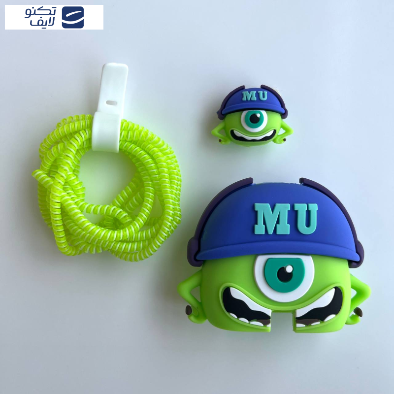 محافظ کابل طرح فانتزی مدل مایک به همراه محافظ شارژر دیواری مجموعه 4 عددی محافظ کابل طرح فانتزی مدل مایک به همراه محافظ شارژر دیواری مجموعه 4 عددی