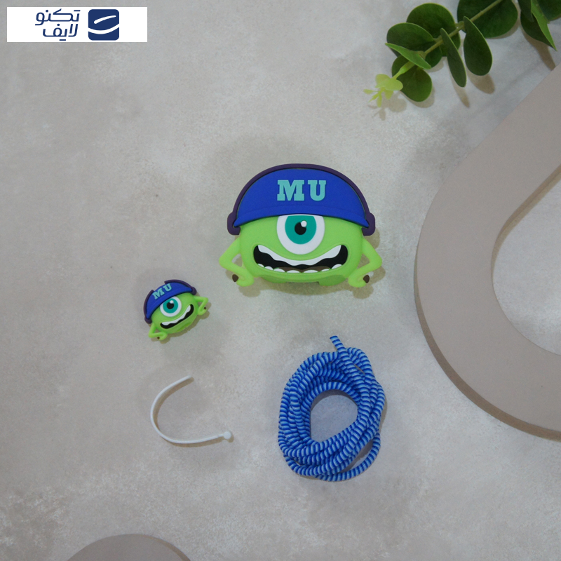 محافظ کابل وال کیس طرح مایک به همراه محافظ شارژر دیواری مجموعه 4 عددی محافظ کابل وال کیس طرح مایک به همراه محافظ شارژر دیواری مجموعه 4 عددی